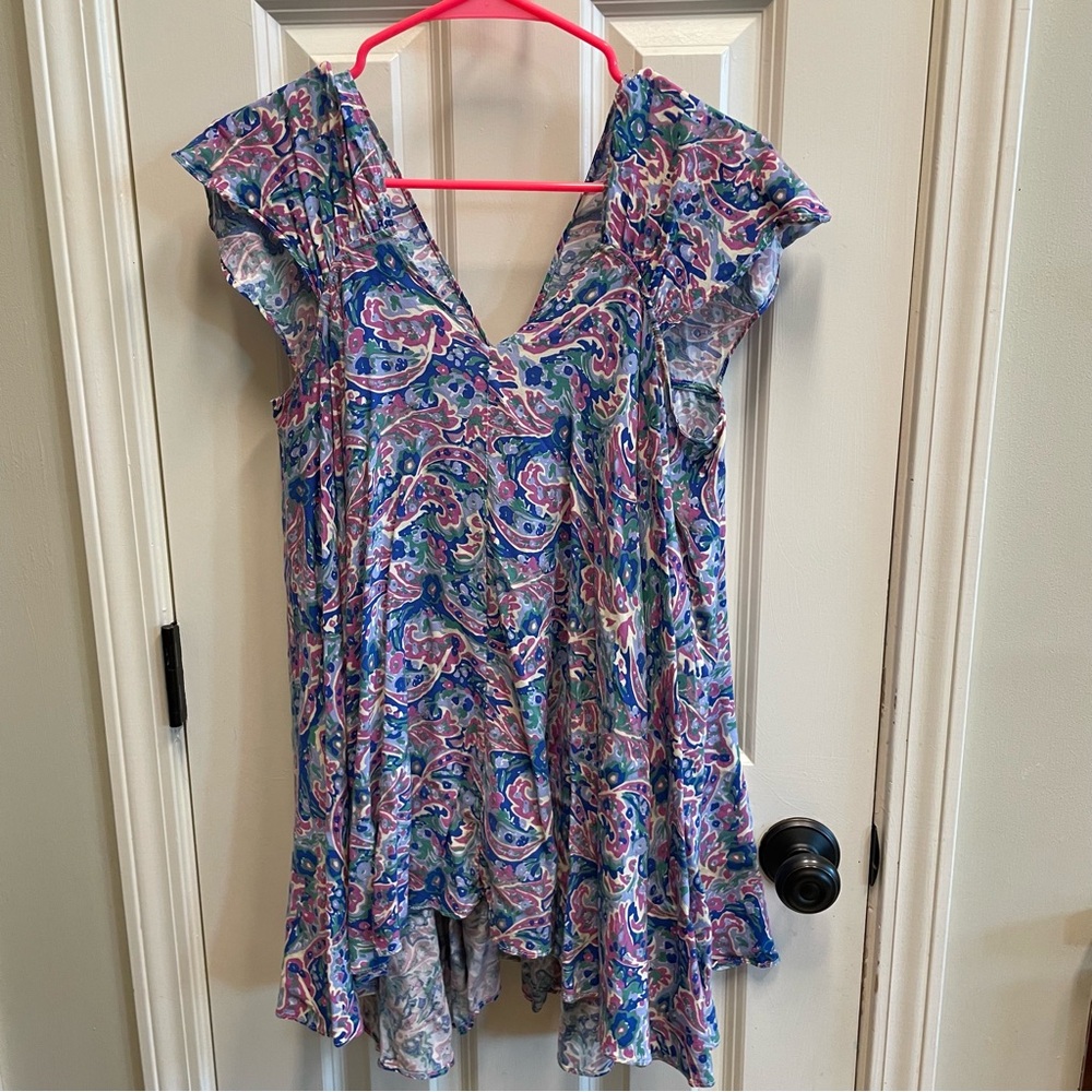 Matilda Jane Paisley V-Neck Ruffle Sleeve Blouse